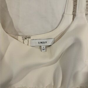 Likely Ivory Sleeveless Dress